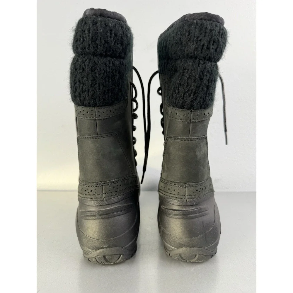 North Face Shellista II Mid Winter Boots Womens 8 Faux Fur Lined Insulated Black